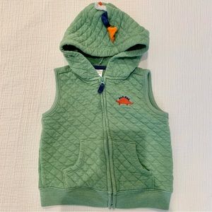 Boys Vest by Carter’s, Green Dinosaur, 24 Months